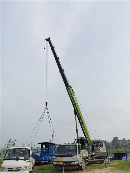 三门县桥梁建设吊装案例